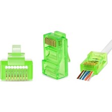 Trklink Ez RJ45 Cat6 Konnektör Yeşil 100ADET