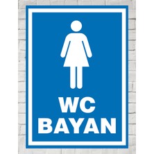 Zafrak Reklam Wc Tabela Bayan 24X34 cm