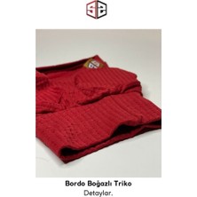 Salya Store Boğazlı Triko Bordo Kedi ve Köpek Kıyafeti KK-123