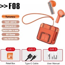 Ghk Tech Kablosuz Kulakiçi Tws Kulaklık Dokunmatik Kontrol Uzun Süre Kullanım 5.3 Bt Version F08