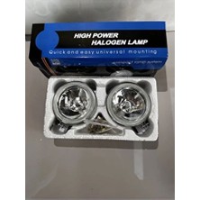 Eraks Car Accesories Sis Lambası Farı 12V Yuvarlak 9cm Beyaz