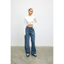 Vatkalı Super Wide Leg Jean