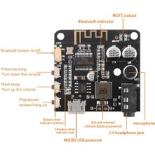 BT5.0 PRO Bluetooth Ses Alıcı Kartı Bluetooth 5.0 MP3 Modülü PRO (Mikrofonlu)