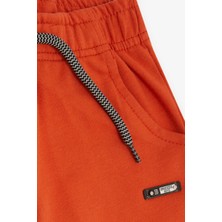 Breeze Girls & Boys Erkek Çocuk Alt Cepli Amalı Bağcık Aksesuarlı 1-4 Yaş, Kiremit