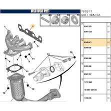 Psa Eksoz Manifold Conta  TU3JP (0349.K1-41209021)