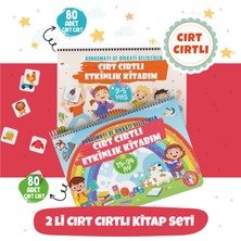 Bunbaza Cırtlı Kitaplar 2'li Set 15-24 Ay ve 2-5 Yaş İçin Konuşma ve Dikkati Geliştiren Etkinlik Kitabım