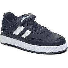 Lafonten Unisex 26-30 Beyaz Siyah Beyaz Sneaker Comfort Spor Ayakkabı