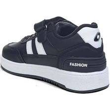 Lafonten Unisex 26-30 Beyaz Siyah Beyaz Sneaker Comfort Spor Ayakkabı