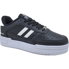 Lambirlent Unisex 36-44 Siyah Beyaz Sneaker Comfort Spor Ayakkabı