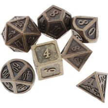 Qixun Dnd Rpg Mtg D20 D12 D10 D8 D4 Masa Oyunu 7 Adet Polyhedral Zar + Zar Kupası (Yurt Dışından)