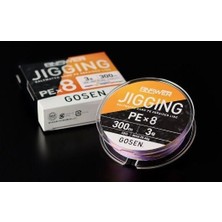 GOSEN Jigging Answer Pe 8 Örgü Jig ve Tai Rubber Ipi 300MT Multi