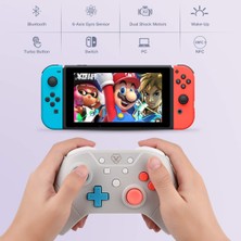Fsfyb Kumanda - Nintendo Switch Için Gelişmiş Kablosuz Kumanda, Nfc ve Hareket Kontrolü, Dahili Amiibo ve Uyandırma Özelliği, Ayarlanabilir Rumble ve Turbo Modu, Pc/android Desteği, Şarj (Yurt Dışından)