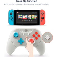 Fsfyb Kumanda - Nintendo Switch Için Gelişmiş Kablosuz Kumanda, Nfc ve Hareket Kontrolü, Dahili Amiibo ve Uyandırma Özelliği, Ayarlanabilir Rumble ve Turbo Modu, Pc/android Desteği, Şarj (Yurt Dışından)