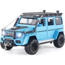 Fsfyb Oyuncak Arabalar Benz G550 Adventure Edition 1/24 Metal Döküm Araba Modeli，sesli ve Işıklı、geri Çek，3 Yaş ve Üzeri Çocuklar Için Hediye Olarak Uygun（mavi） (Yurt Dışından)