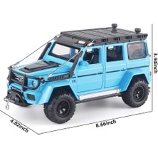 Fsfyb Oyuncak Arabalar Benz G550 Adventure Edition 1/24 Metal Döküm Araba Modeli，sesli ve Işıklı、geri Çek，3 Yaş ve Üzeri Çocuklar Için Hediye Olarak Uygun（mavi） (Yurt Dışından)