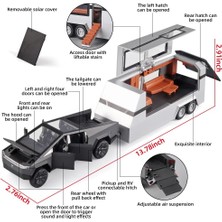 Fsfyb Çocuk Oyuncak Kamyonet 1/32 Cybertruck Kamyonet Römork Döküm Metal Oyuncak Arabalar, Ses Işıklı ve Geri Çekmeli Araba Modeli, 3 Yaş ve Üzeri Çocuklar Için (Gri) (Yurt Dışından)