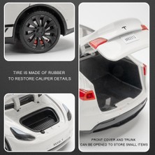 Fsfyb Model Y Oyuncak Arabalar 1/24 Alaşımlı Pres Döküm Model Araba, Geri Çekin Işıklı ve Sesli Model Y Model Araba, Tesla Büyük Model Y Araba Modeli Oyuncak Çocuklar Için Uygun Yetişkin (Yurt Dışından)