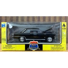 Fsfyb Chevrolet Yeni Ray 71823B 1964 Nova Ss Siyah Kas Araba Koleksiyonu 1/25 Pres Döküm Model Araba (Yurt Dışından)