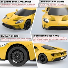 Fsfyb Lisanslı Rc Serisi, R/c 1:24 Ford Gt Uzaktan Kumandalı Araba, Elektrikli Spor Yarış Hobi Oyuncak Araba, Erkek ve Kız Gençler ve Yetişkinler Için Model Araç Hediye, Sarı (Yurt Dışından)