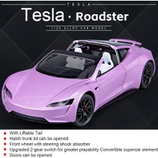 Fsfyb 1:24 Ölçekli Tesla Roadster Alaşım Araba Modeli Çocuklar Için Döküm Oyuncak Araçlar, Tesla Araba Modeli, Işıklar ve Müzik ile Geri Çekin Alaşım Araba, Erkekler ve Kızlar Için Hediy (Yurt Dışından)