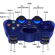 Fsfyb USB 2.4g Kablosuz Denetleyici, Playstation 3 / Dizüstü Bilgisayar (Windows Xp / 7/8/10) ve Pc ve Android ve Buhar Için Oyun Denetleyicisi Gamepad (Yurt Dışından)