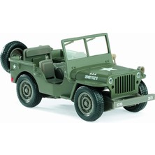 Fsfyb Jeep Willys Abd Ordusu, Askeri Yeşil 54133-1/32 Ölçekli Pres Döküm Model Oyuncak Araba (Yurt Dışından)