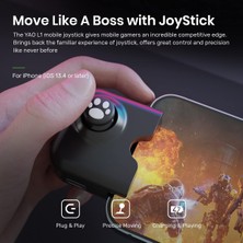 Fsfyb iPhone Için Yao L1 Pro Mobil Oyun Kumandası Joystick (Ios 13.4 Veya Üzeri, Ios Mobil Oyunlar Için), Pubgg Mobile ile Uyumlu Oyun Gamepad'i, Call Of Duty Mobile(Codm), Wild Rift, Ge (Yurt Dışından)