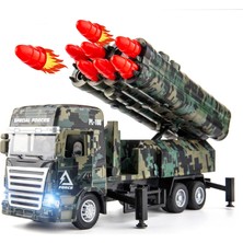 Fsfyb Füze Fırlatma Oyuncak Kamyon Işıklı ve Sesli Askeri Araç Modeli Metal Alaşım Sürtünmeyle Çalışan Oyuncak Araba Çocuk Erkek Kız Yetişkinler Için Harika Hediye (Yurt Dışından)