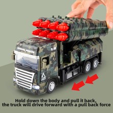 Fsfyb Füze Fırlatma Oyuncak Kamyon Işıklı ve Sesli Askeri Araç Modeli Metal Alaşım Sürtünmeyle Çalışan Oyuncak Araba Çocuk Erkek Kız Yetişkinler Için Harika Hediye (Yurt Dışından)