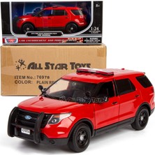 Fsfyb All Star Toys 1/24 Itfaiye Döküm Modeli 2015 Ford Police Interceptor Utility Itfaiye Mareşal, Itfaiye Şefi Aracı, Itfaiye Aracı Işaretsiz 76978 Ast Özel (Yurt Dışından)