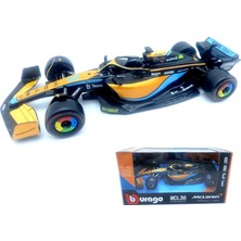 Fsfyb Bburago 1:43 2022 F1MCLAREN MCL36 #3 Daniel Ricciardo 1/43 MCL36 #3 Formula 1 Döküm Alaşım Lüks Koleksiyon Oyuncak Araba Modeli (Standart MCL36 #3) (Yurt Dışından)