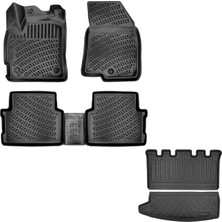 Caraks Dacia Jogger 3D Havuzlu Paspas + 3D Bagaj Havuzu Paspası 5 ve 7 Koltuk 2022 Sonrası - Caraks