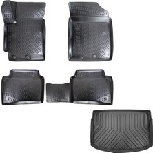 Friemats Kia Rio Hb 3D Havuzlu Paspas + 3D Bagaj Havuzu 2021 Sonrası Yeni Logo Araca Uyumlu Set - Friemats