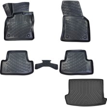 Friemats Vw T-Roc 3D Havuzlu Paspas + 3D Bagaj Havuzu Üst Kısıma Uyumlu 2020 Sonrası Set - Friemats