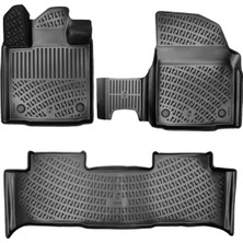 Friemats Togg T10X 3D Havuzlu Paspas 2023 Sonrası Siyah Renk 3D Paspas - Friemats