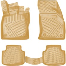 Rizline Vw Passat B8 Variant 3D Havuzlu Paspas Bej Renk 2015 - 2018 Arası - Rizline Marka