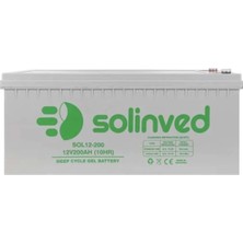 Solinved 200 Ah 12V  Carbon Jel Akü Deep Cycle Solinved