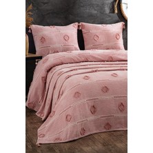 Evlen Home Collection Katre Pamuklu Çift Kişilik (Pike Takımı) Yatak Örtüsü Battal Çeyiz Seti 3 Parça