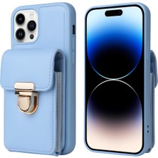 Lesheng iPhone 11 Pro Max Kartlıklı Telefon Kılıfı - Mavi (Yurt Dışından)