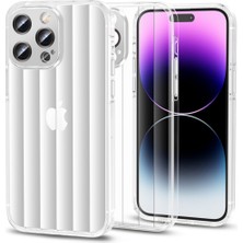 Lesheng iPhone 15 Pro Dekompresyon Düşme Önleyici Telefon Kılıfı - Beyaz (Yurt Dışından)