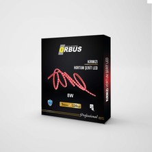 Orbus Kırmızı Hortum Şerit LED 8W 800 Lümen + 220V Fiş - 5 Metre