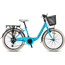 Kron Tetra 3.0 24 Jant Şehir Bisikleti Açık Mavi