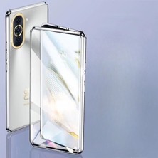 Yijun Huawei Nova 10 Pro Metal Çerçeve Çift Taraflı Cam Hd Kılıf Koruyucu Kapak Magneto'ya Uygun (Yurt Dışından)