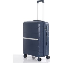 Mçs V366 Polipropilen Orta Boy Valiz Lacivert