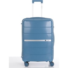 Mçs V366 Polipropilen Büyük Boy Valiz Sky Blue