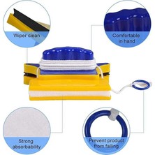 Shenzhen Xin Xin Pencere Temizleyici Çift Glazing Magnet Glass Temizleme Aracı Magnetik Çift Glazed Pencere Temizleyici Otomatik Su Taşıma Aracı - Mavi (Yurt Dışından)