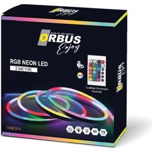 Orbus Rgb Neon Şerit LED 2 Metre Usb'li
