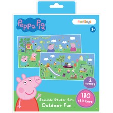 Moritoys Peppa Pig - Reusable Sticker: Outdoor Fun - Tak Çıkar Çıkarma Oyunu