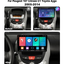 Navigator Citroen C1 Android Multimedya Sistemi (2005-2014) 2 GB Ram 32 GB Hafıza 8 Çekirdek Iphone Carplay Android Auto Navigatör