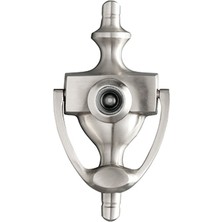 Bym Yapı Kapı Tak Tak + Kapı Dürbünü + Pul - Kapı Tokmak Takımı Saten Gri